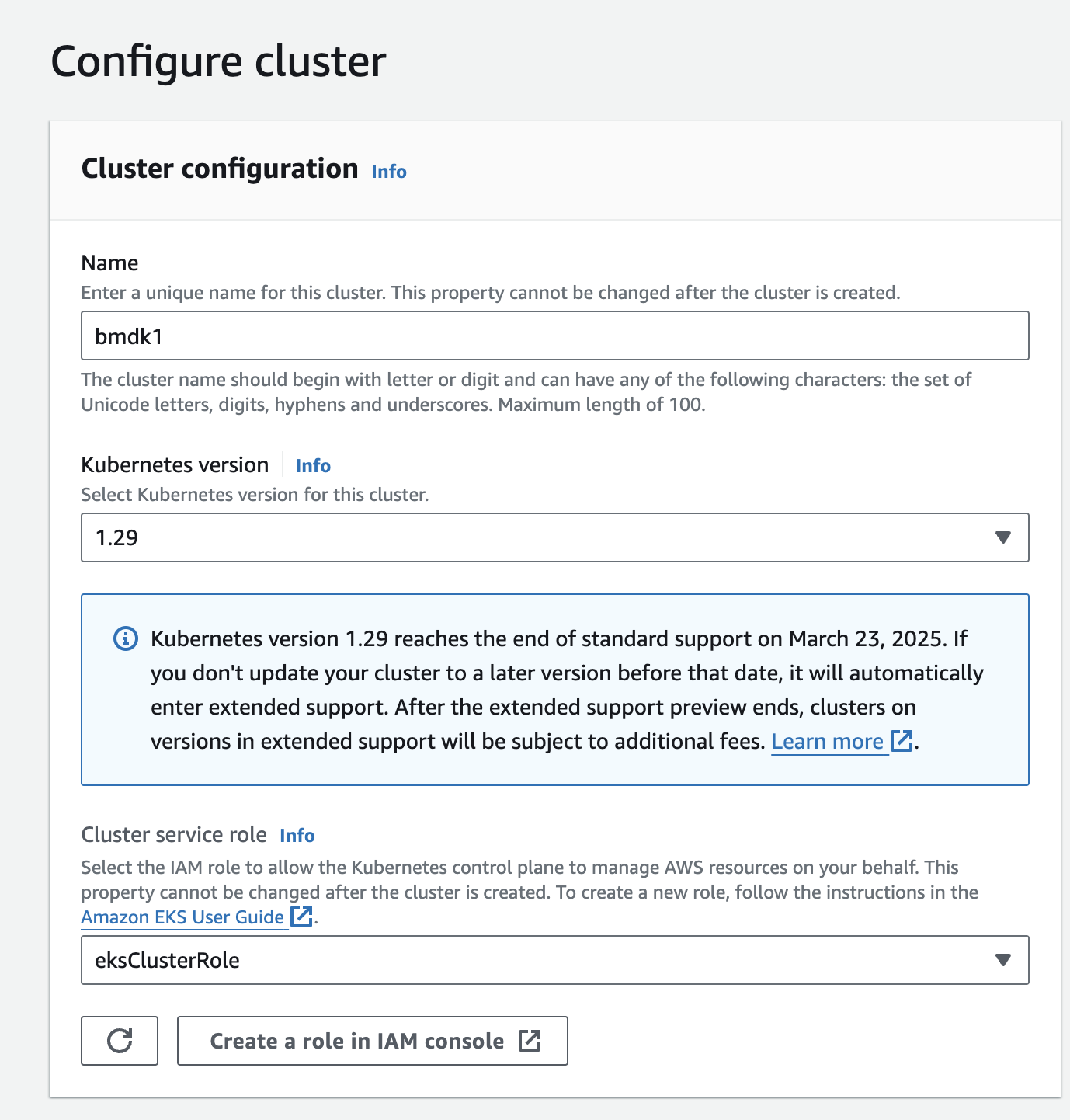 Node group role